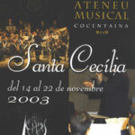 Societat Ateneu Musical de Cocentaina. Concert de Santa Cecília 2003