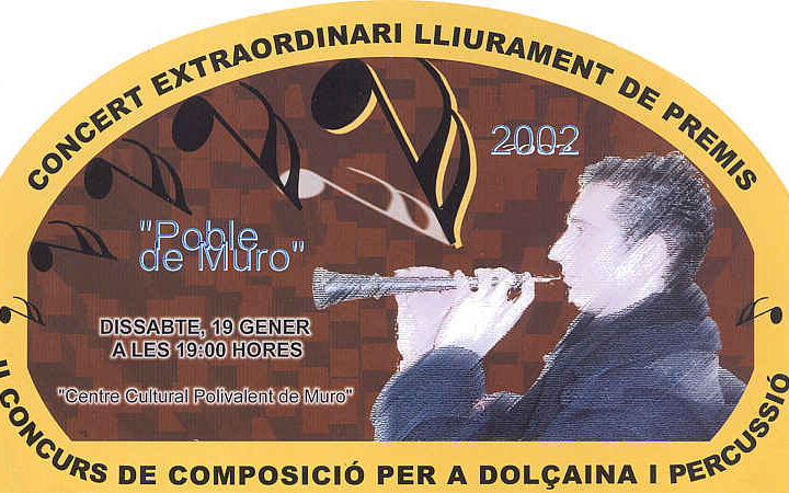 La Xafigà. II Concurs de Composició per a Dolçaina 2002