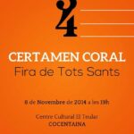 XXXIV Certamen Coral Fira de Tots Sants de Cocentaina