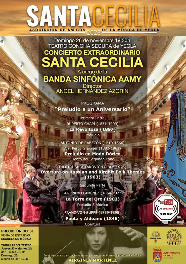 amigos de la música de yecla santa cecília 2023